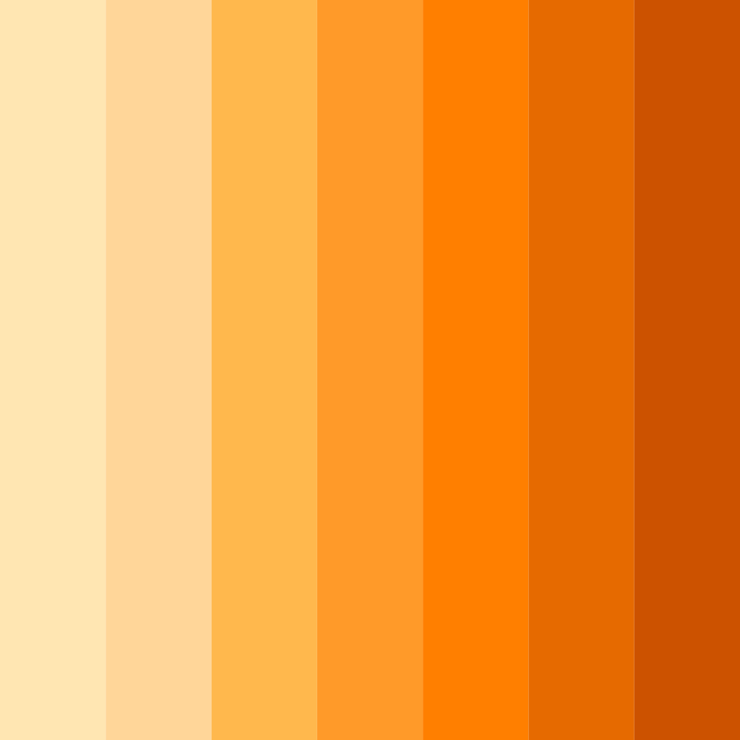 Download sunset sorbet color palette PNG image (square)
