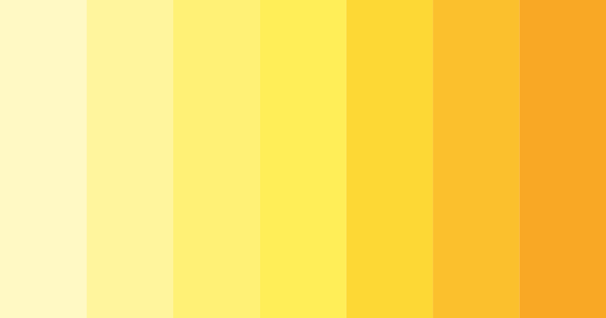 Download bright pastel yellow color palette PNG image (landscape)