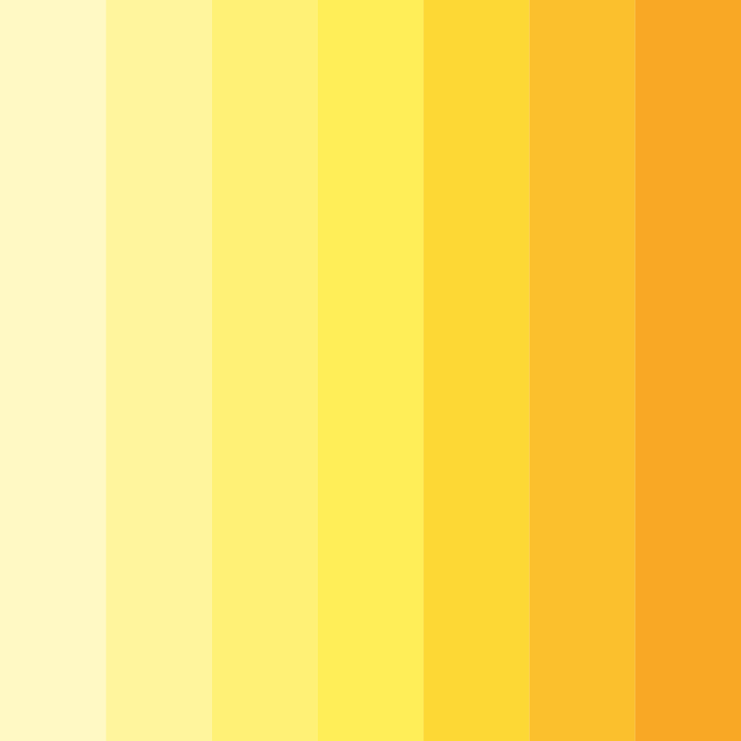 Download bright pastel yellow color palette PNG image (square)