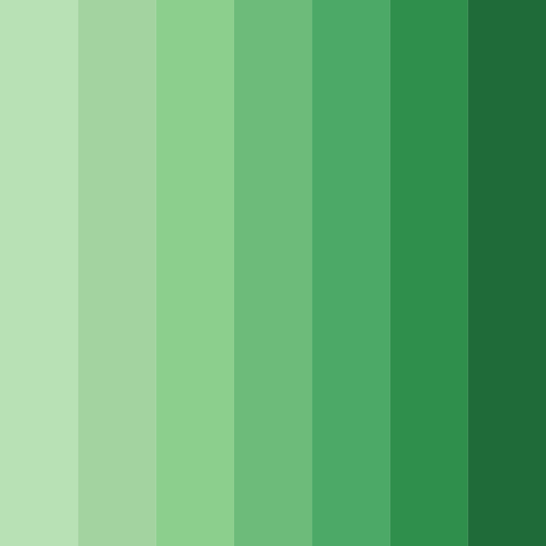 Download pastel green dream color palette PNG image (square)