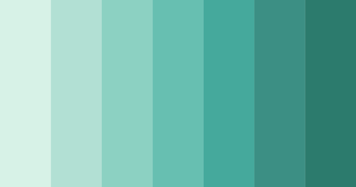 Download soft pastel green color palette PNG image (landscape)