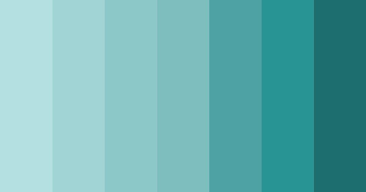 Download pastel teal color palette PNG image (landscape)