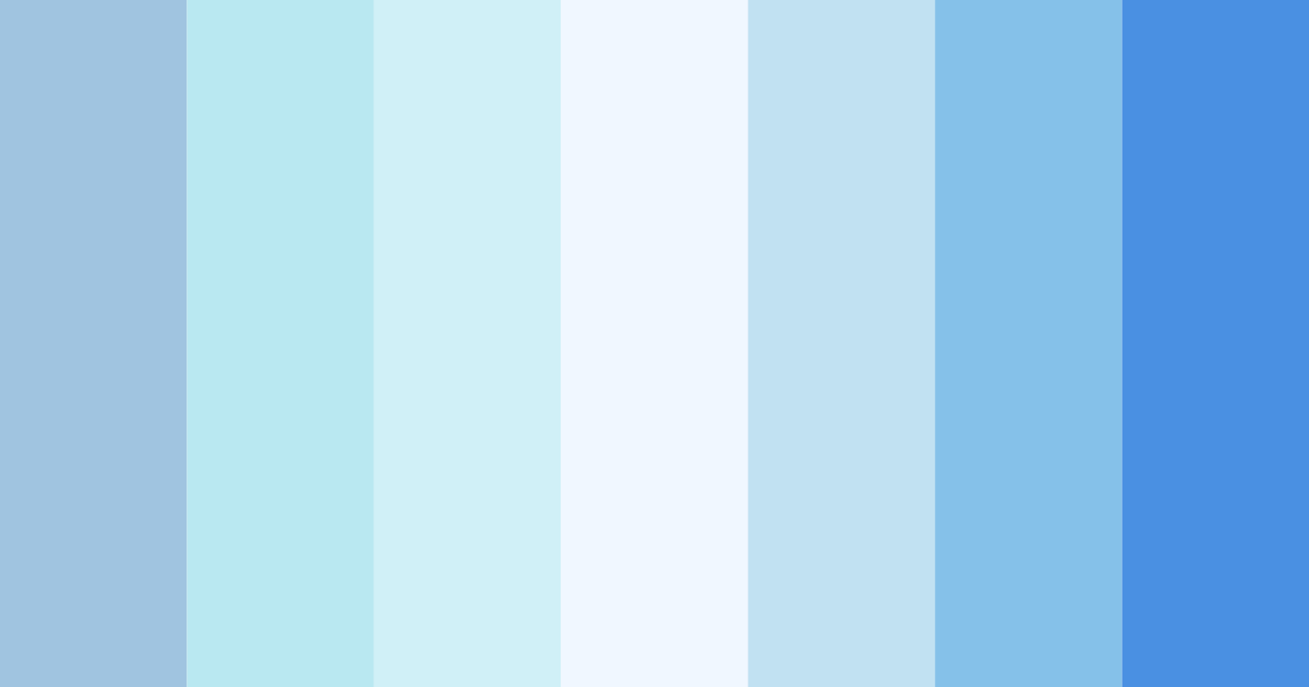Download pastel blue dream color palette PNG image (landscape)