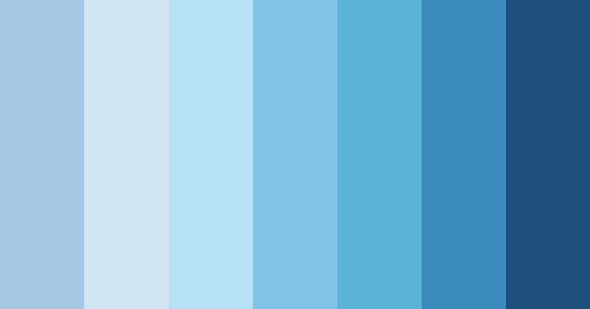 Download soft pastel blue color palette PNG image (landscape)