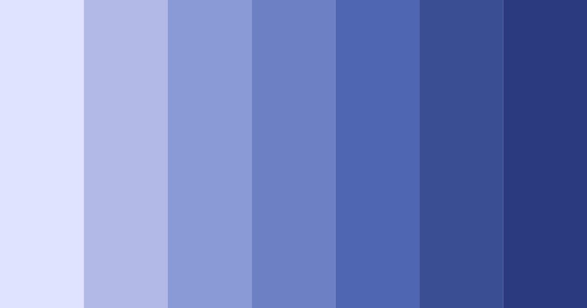 Download pastel indigo dream color palette PNG image (landscape)