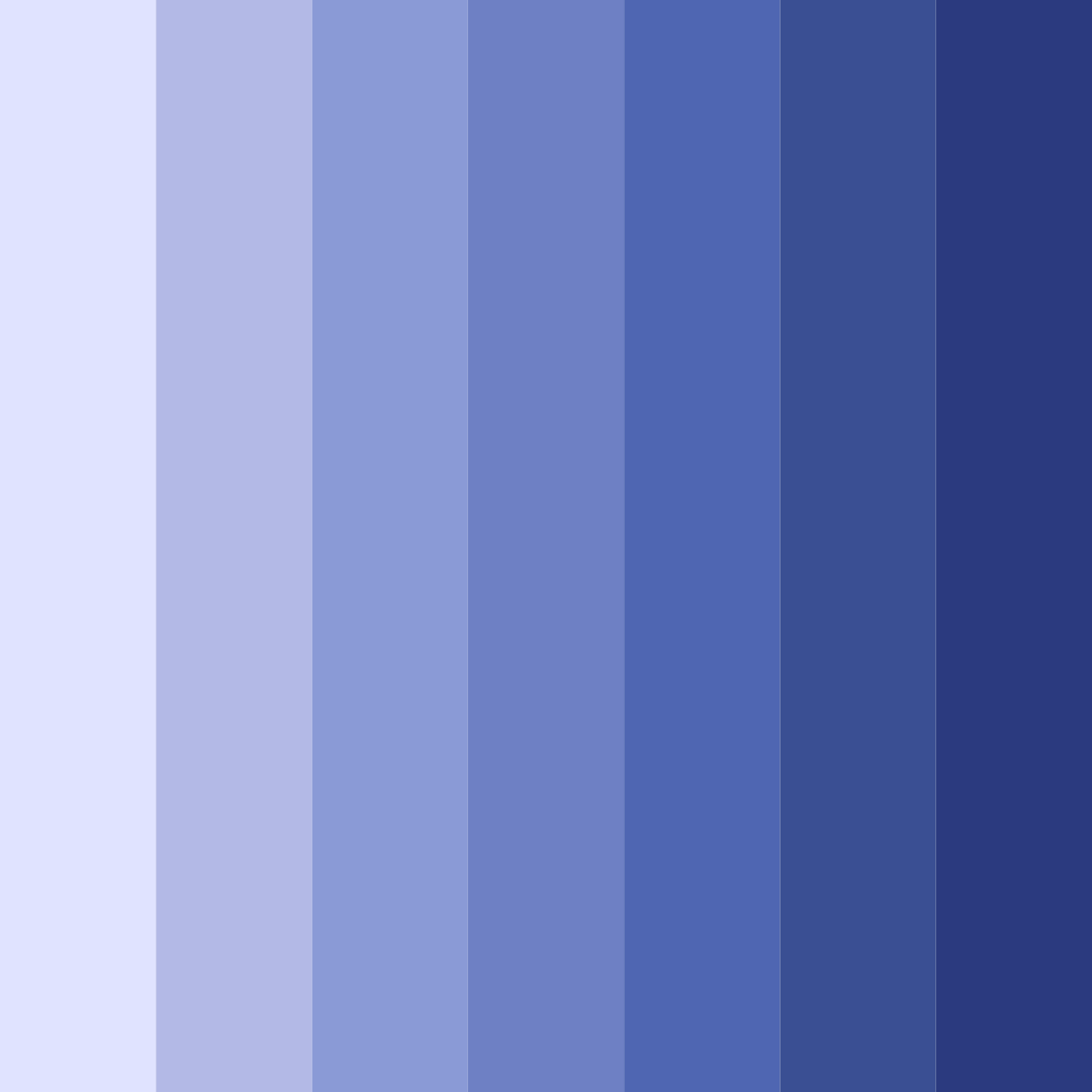 Download pastel indigo dream color palette PNG image (square)
