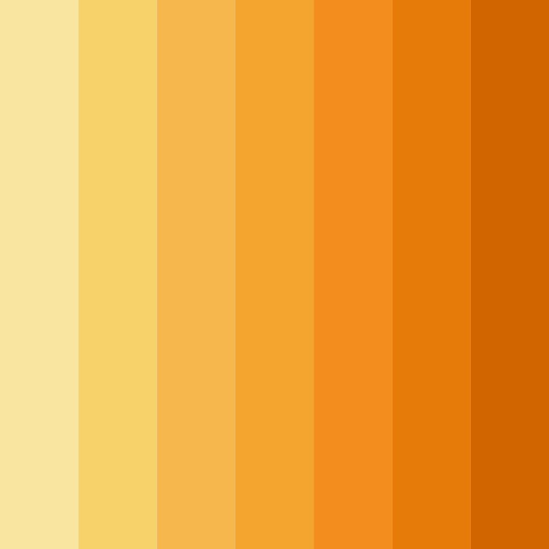 Download golden sunrise bliss color palette PNG image (square)
