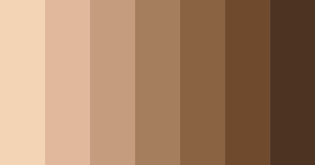 Download pastel bronze color palette PNG image (landscape)