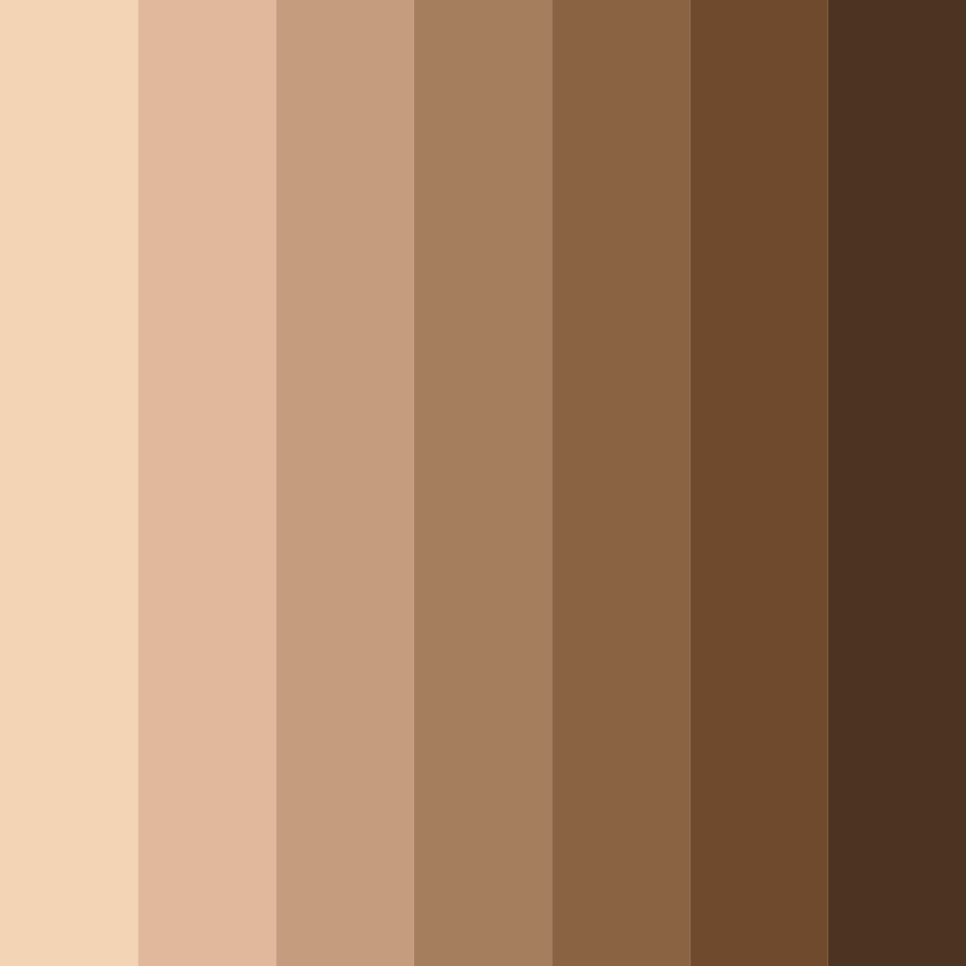 Download pastel bronze color palette PNG image (square)