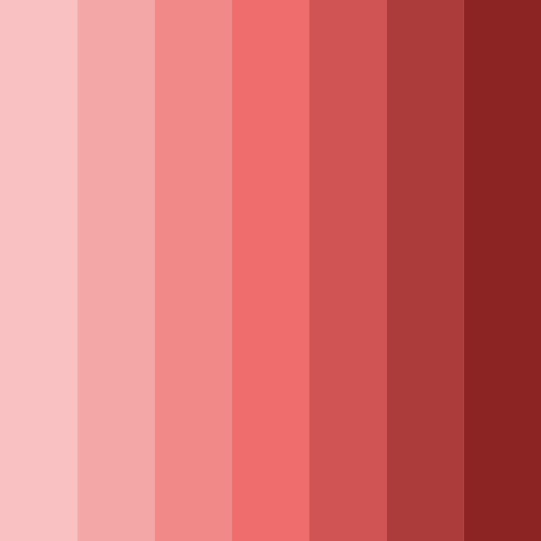 Download crimson sunrise color palette PNG image (square)