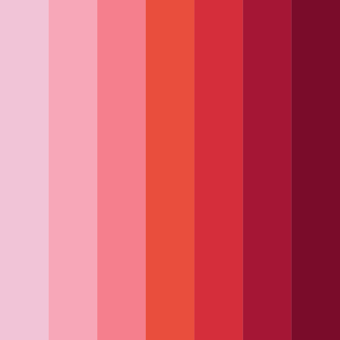 Download crimson waves color palette PNG image (square)