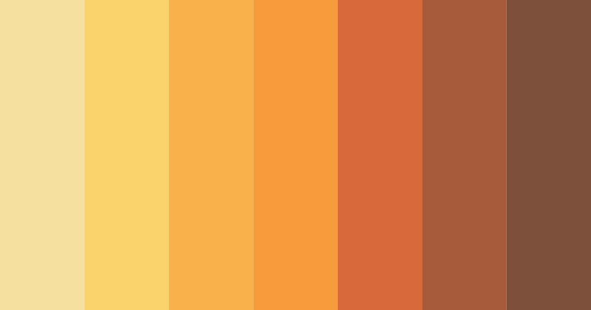 Download autumn harvest color palette PNG image (landscape)