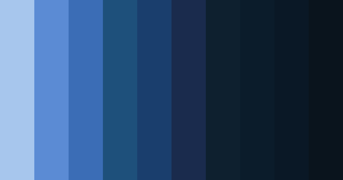 Download midnight ocean serenity color palette PNG image (landscape)