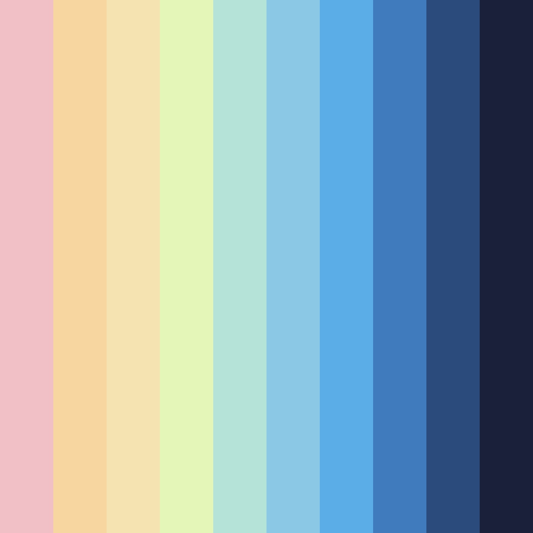 Download harmony in hues color palette PNG image (square)