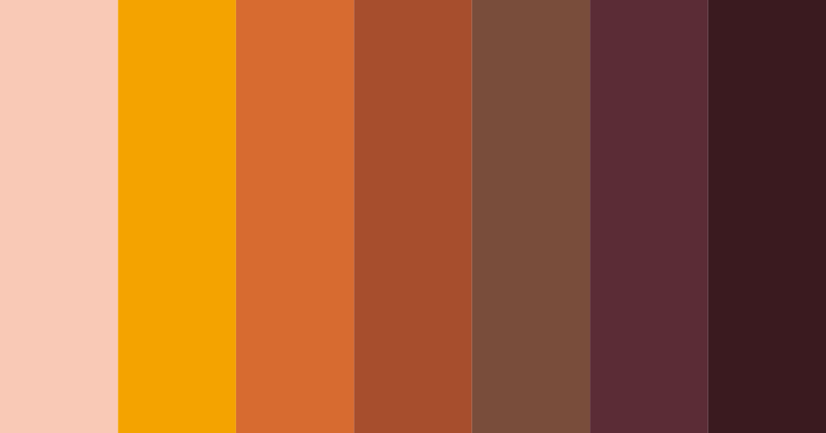 Download chocolate sunset color palette PNG image (landscape)