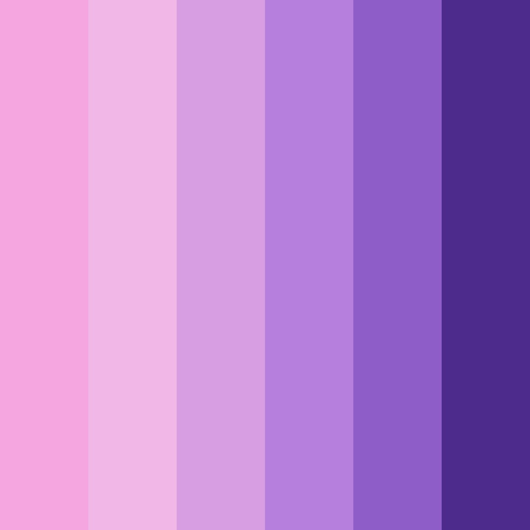 Download dreamy unicorn bliss color palette PNG image (square)