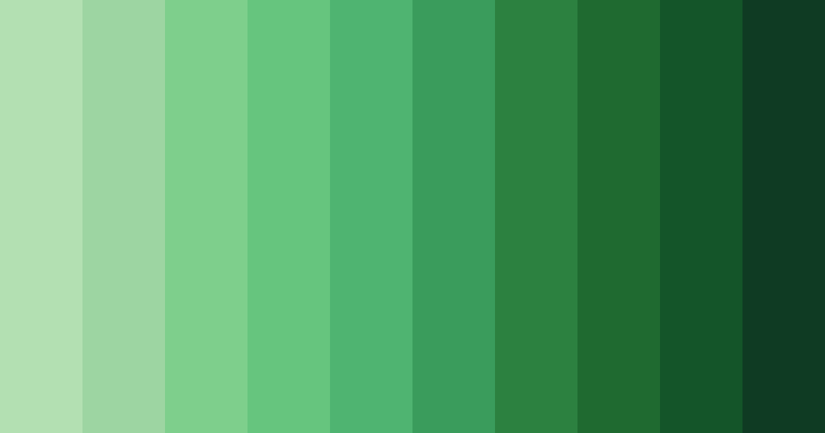 Download verdant harmony color palette PNG image (landscape)