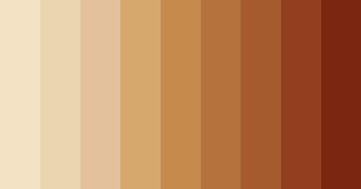 Download warm harvest hues color palette PNG image (landscape)