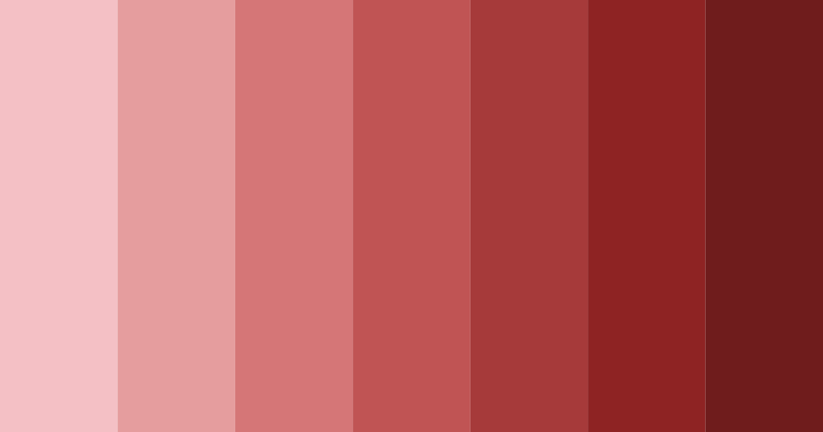 Download neutral red shades color palette PNG image (landscape)
