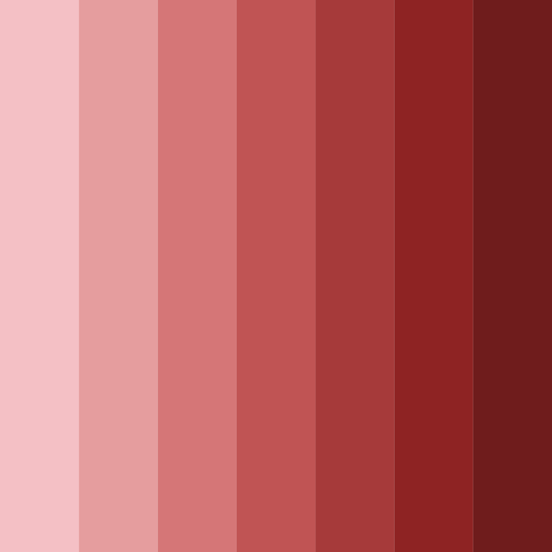 Download neutral red shades color palette PNG image (square)