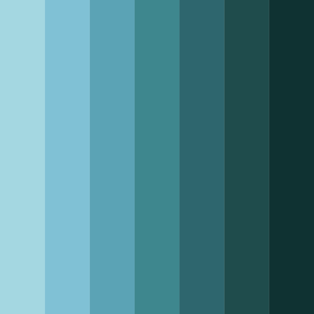 Download neutral cyan shades color palette PNG image (square)