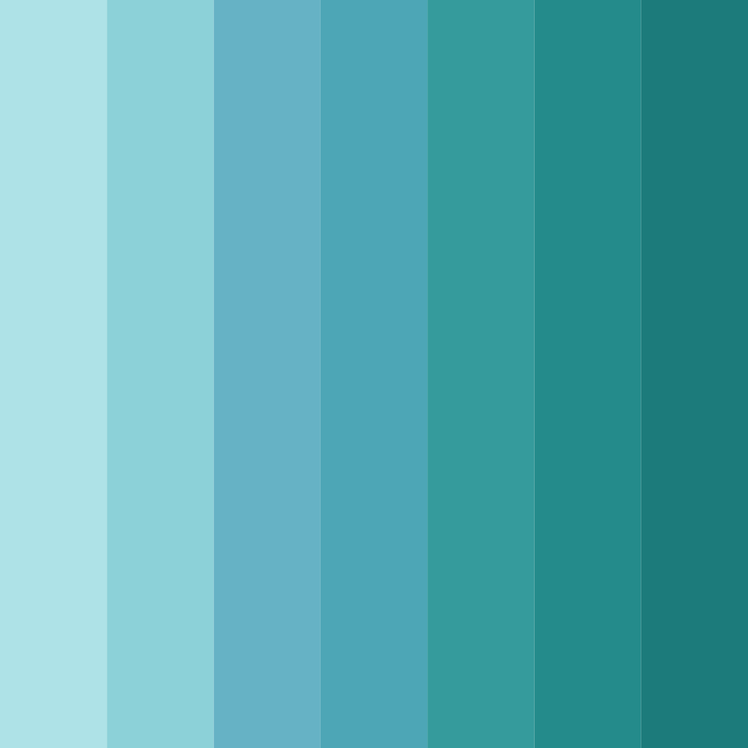 Download aqua serenity color palette PNG image (square)