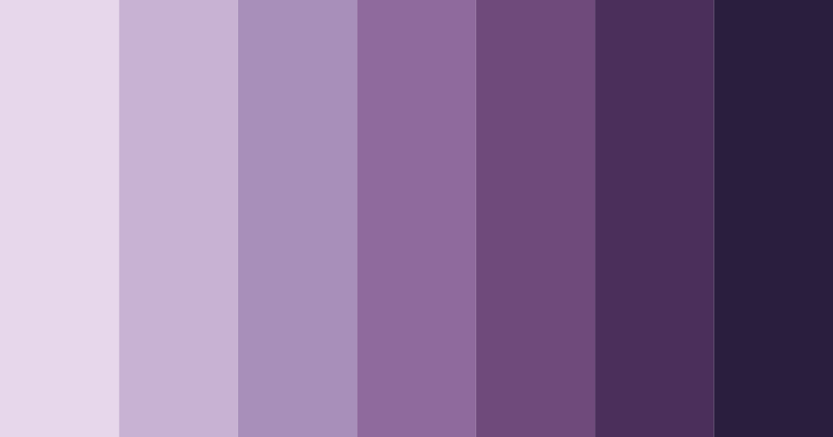 Download whispering violets color palette PNG image (landscape)