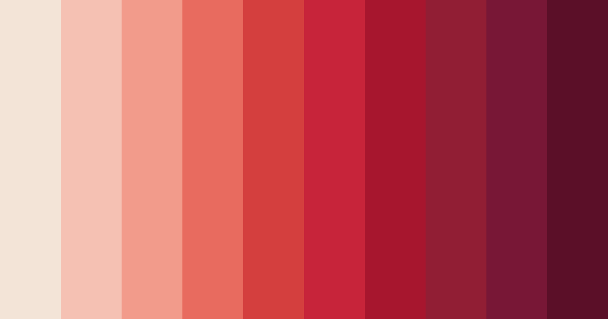 Download red contrast color palette PNG image (landscape)