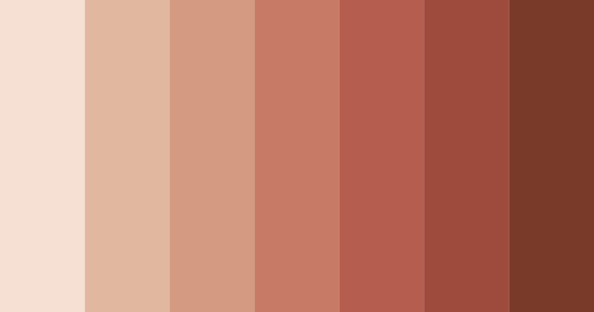 Download neutral skin tones color palette PNG image (landscape)