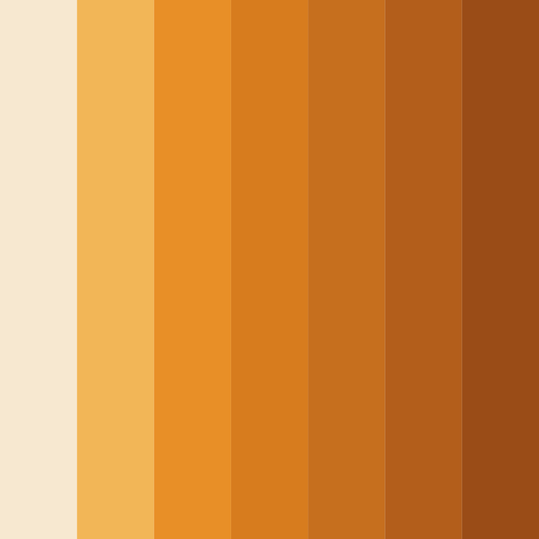 Download cinnamon sunrise color palette PNG image (square)