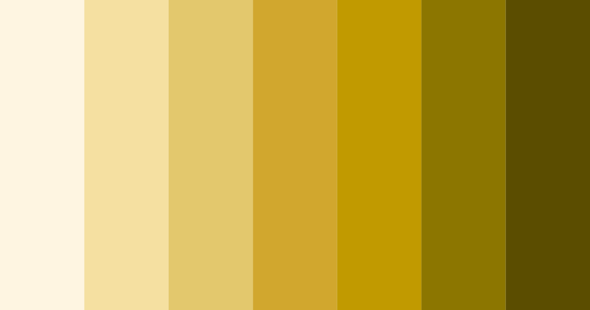 Download neutral yellow color palette PNG image (landscape)