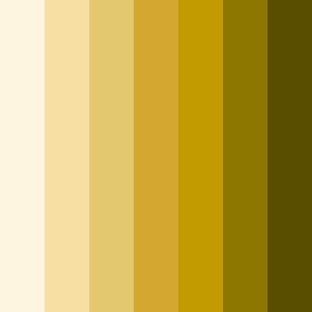 Download neutral yellow color palette PNG image (square)