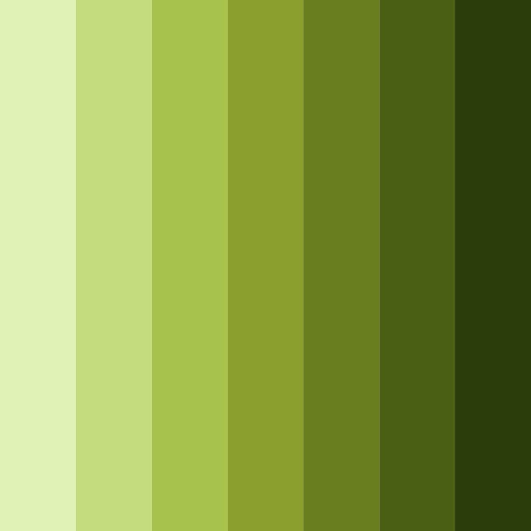 Download lively verdant harmony color palette PNG image (square)