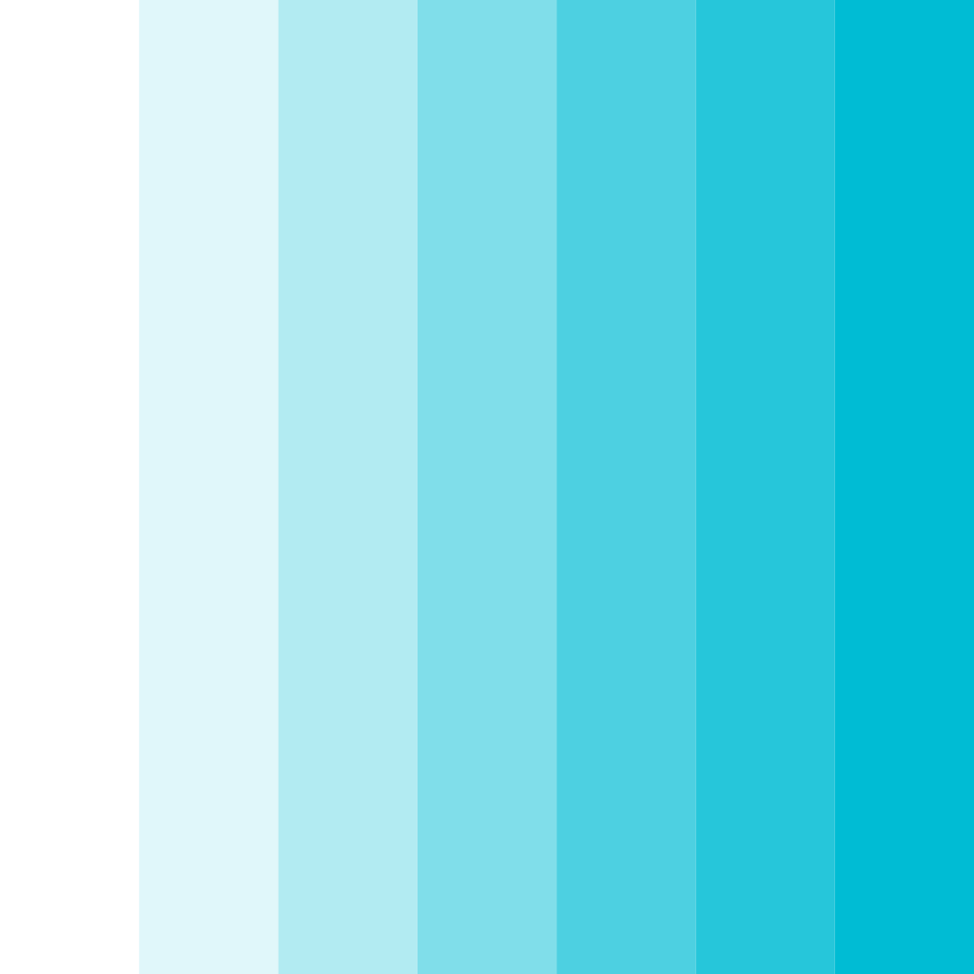Download teal snow color palette PNG image (square)