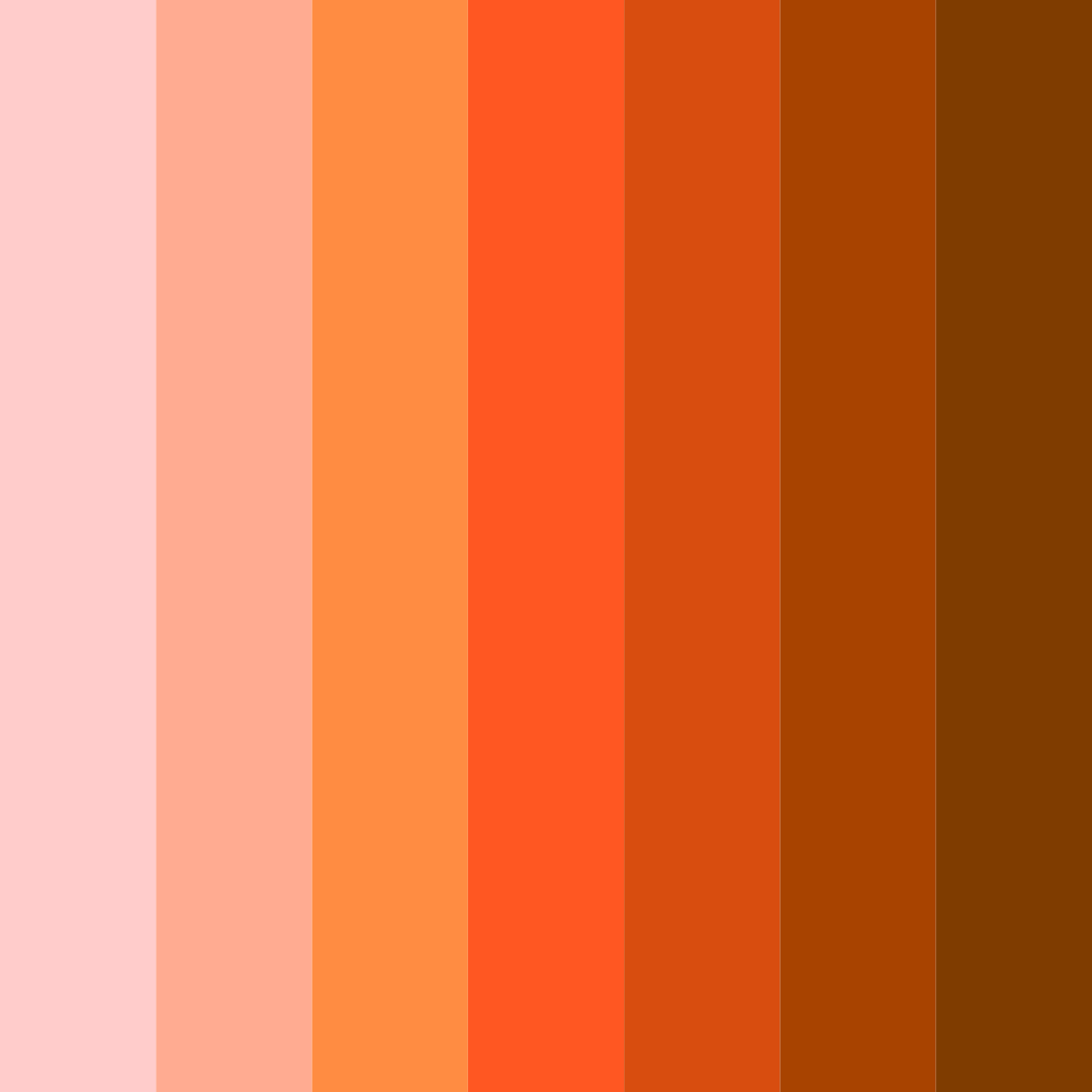 Download shades of red-orange color palette PNG image (square)