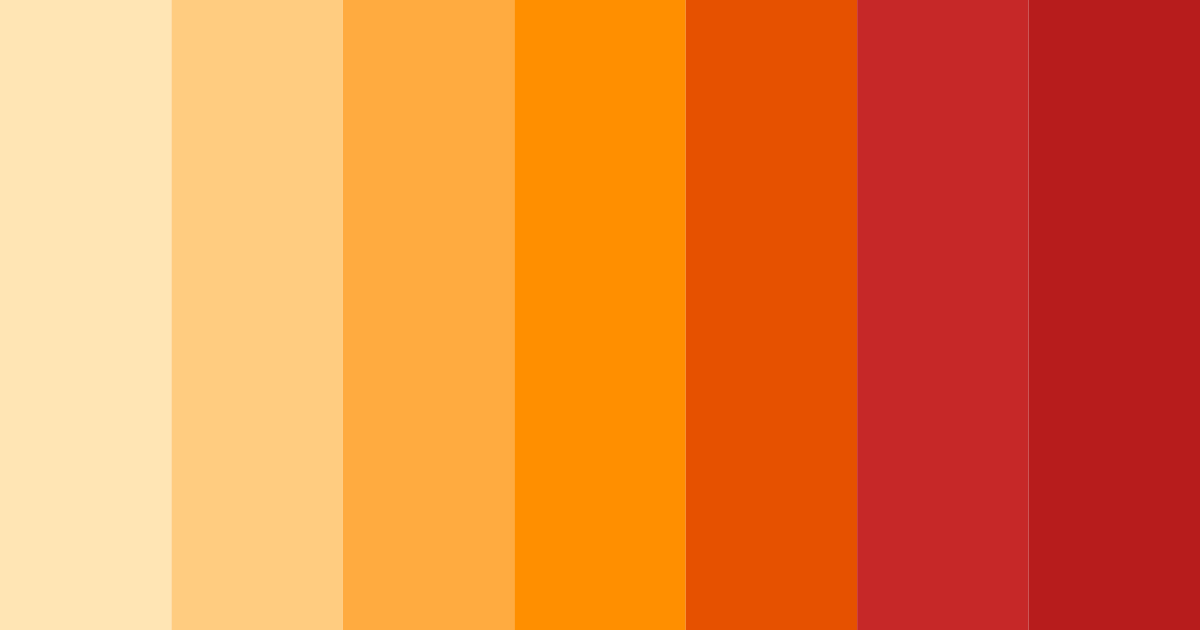 Download sunset ember color palette PNG image (landscape)
