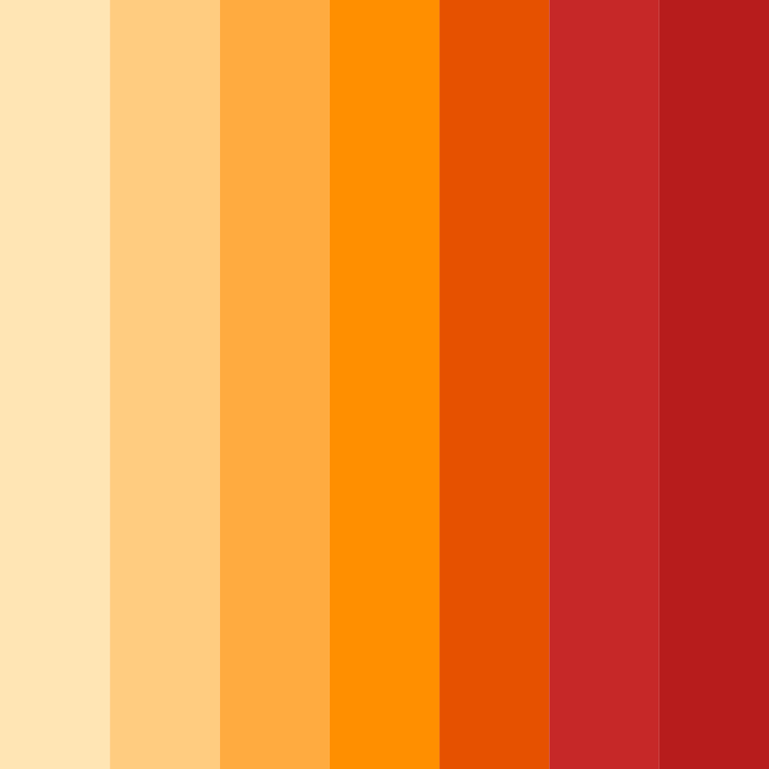Download sunset ember color palette PNG image (square)