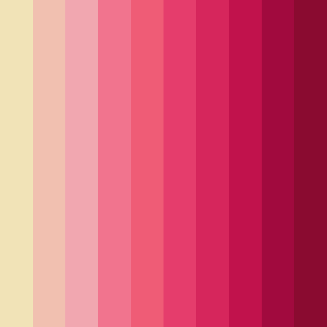 Download shades of pink color palette PNG image (square)