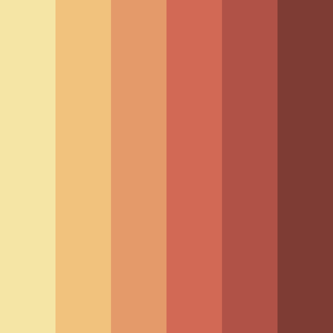 Download warm earthy tones color palette PNG image (square)