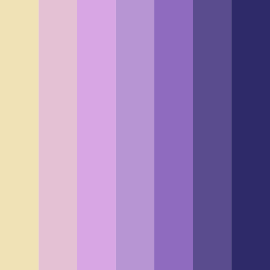 Download purple whimsy color palette PNG image (square)