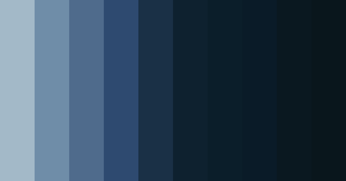 Download midnight serenity color palette PNG image (landscape)