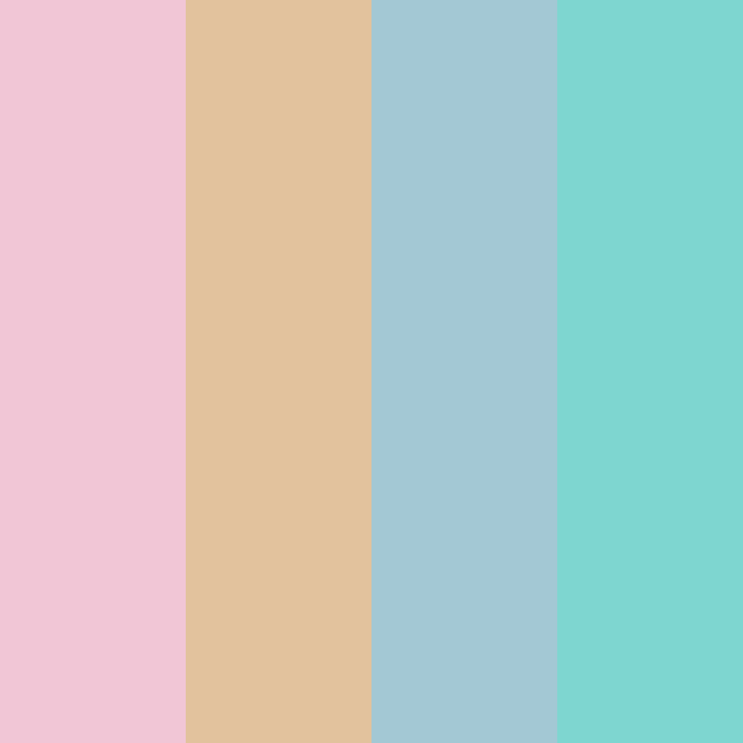 Download soft blue color palette PNG image (square)