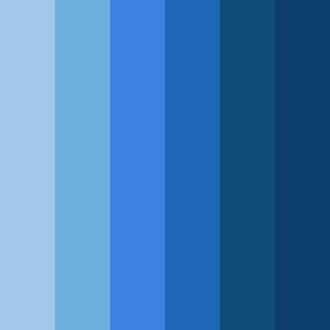 Download celestial blues color palette PNG image (square)