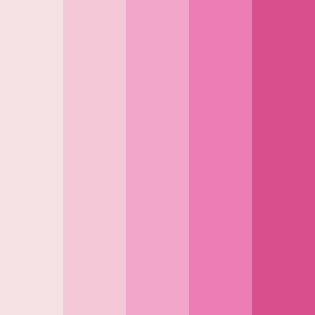 Download pink wedding color palette PNG image (square)