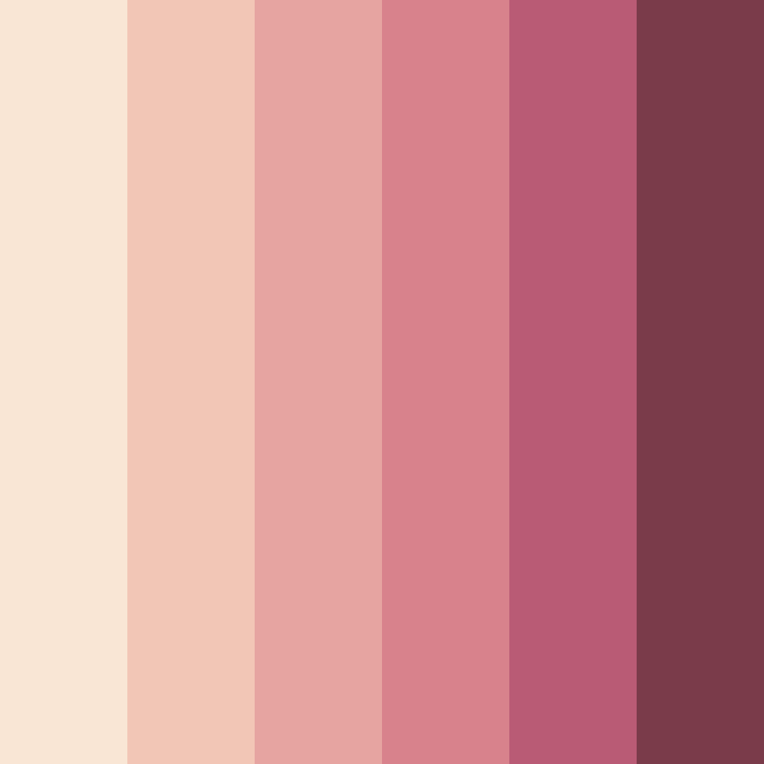 Download blushing romance color palette PNG image (square)