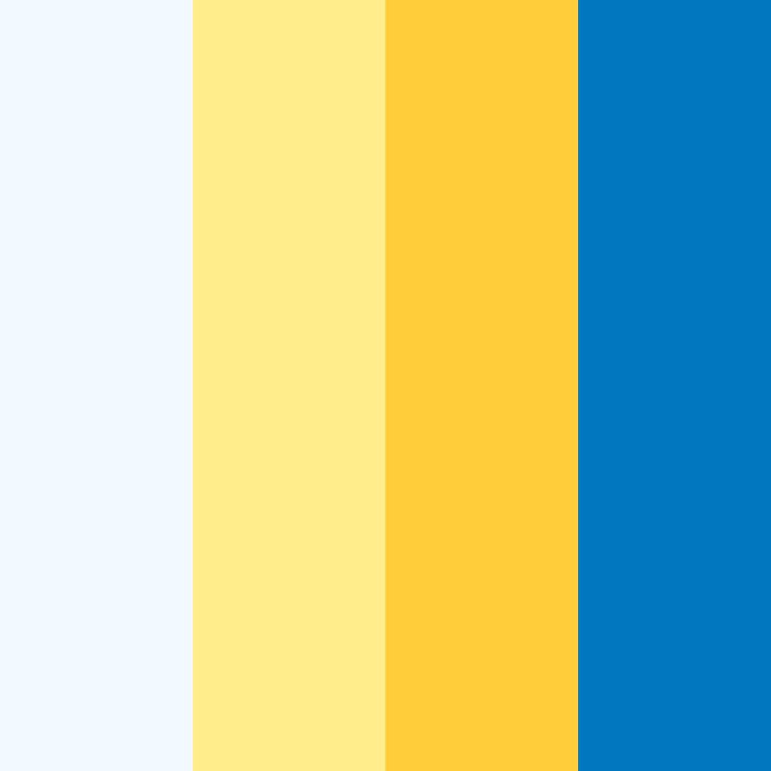 Download sunny shoreline color palette PNG image (square)