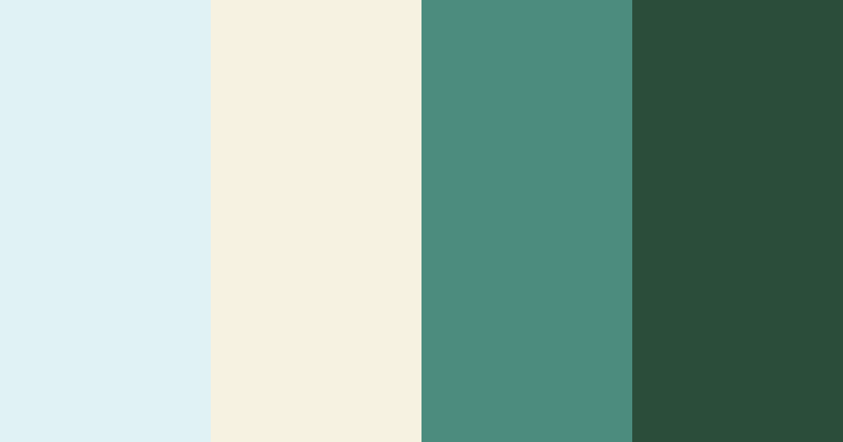 Download steel blue serenity color palette PNG image (landscape)