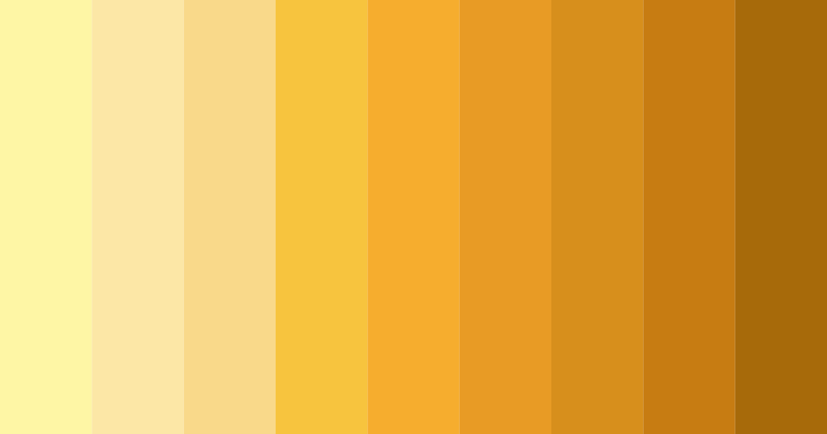 Download sunshine serenade color palette PNG image (landscape)