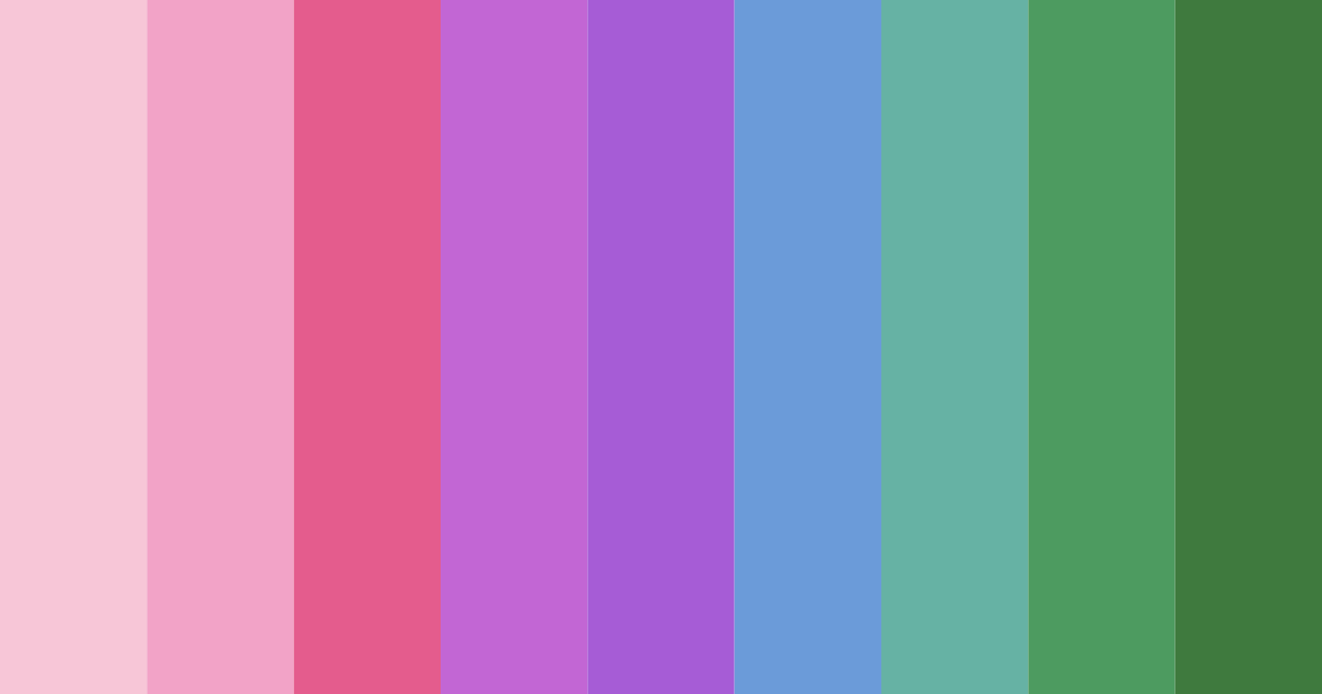 Download muted rainbow color palette PNG image (landscape)