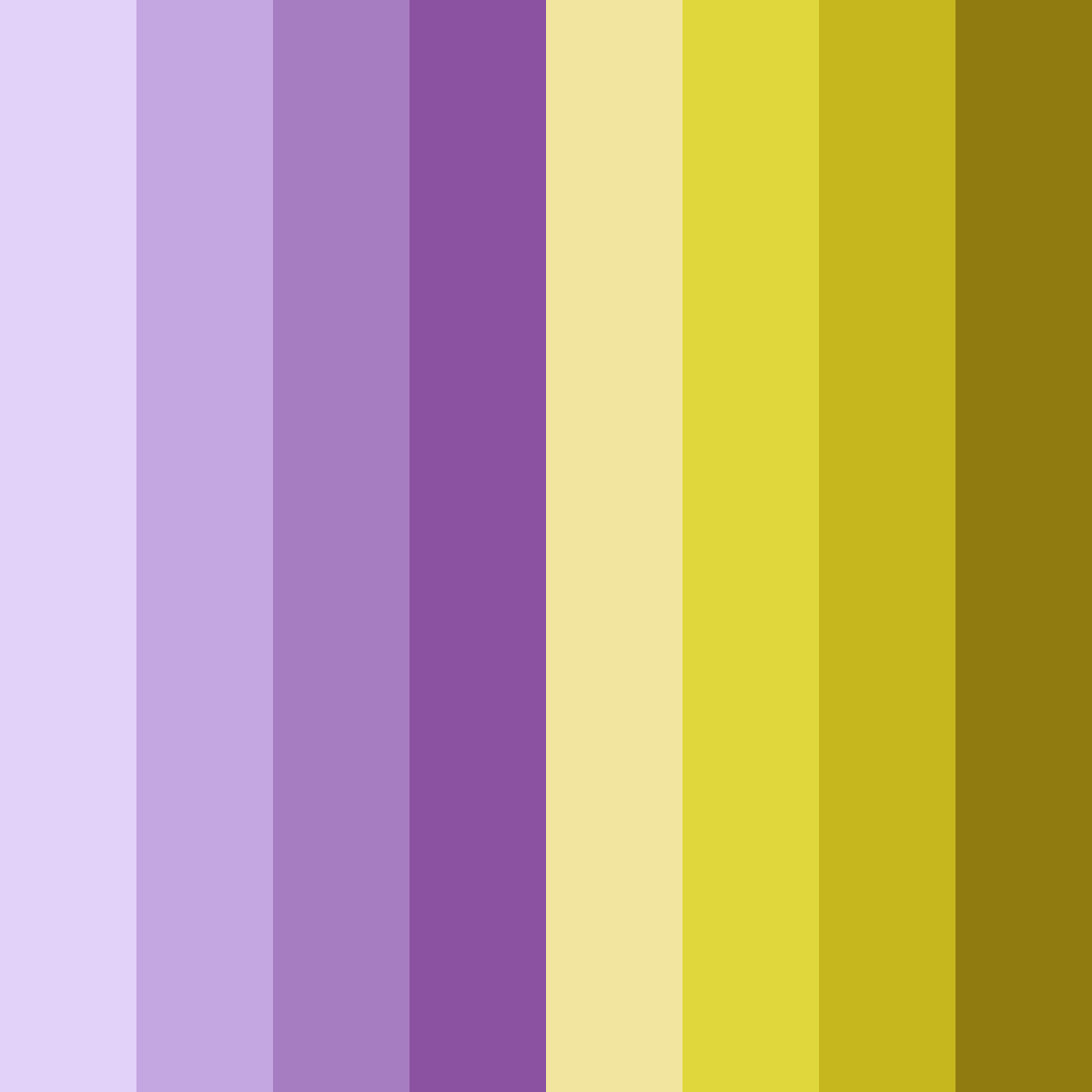 Download purple and yellow dream color palette PNG image (square)